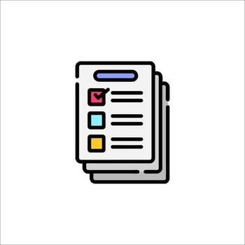 Checklist Icon Task List To-Do List Survey Form vector