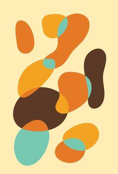 Design wall art blob liquid unique vector