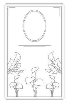Design template frame line stroke vector