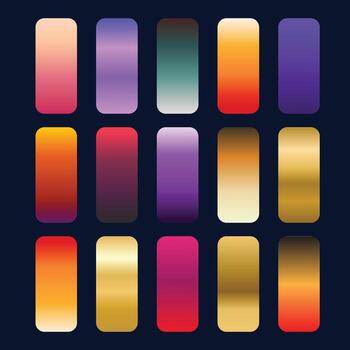 gradient color palette vector