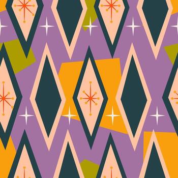 medio siglo modelo con atómico forma vector