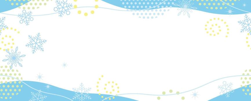 Seamless Abstract Winter Background With Text Space. Horizontally Repeatable. vector