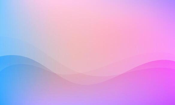 Abstract gradation waves pattern, modern banner background vector
