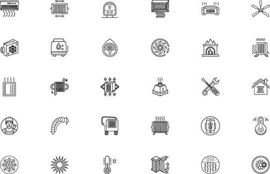 Collection of intricate hand drawn abstract symbols and glyphs arranged in a grid pattern vector