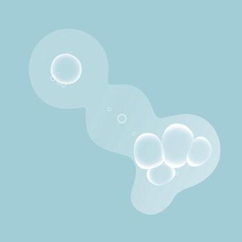 clear liquid with bubble on soft color background vector