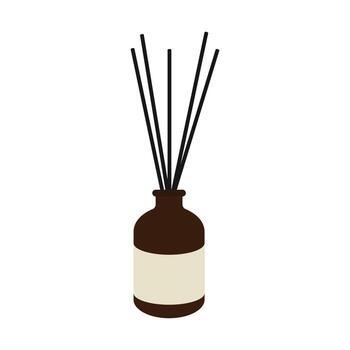 reed diffuser cartoon element vector