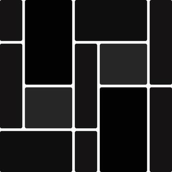 Abstract geometric background with rounded rectangles in shades of gray design vector