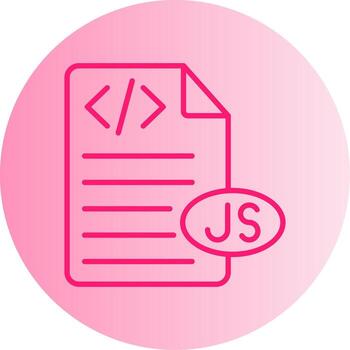 javascript código retazo degradado dos tono circulo vector