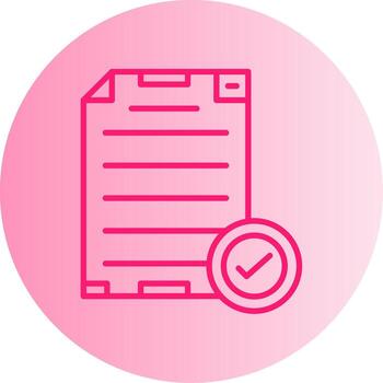 Approved Applicant Badge Design Gradient Two Tone Circle vector