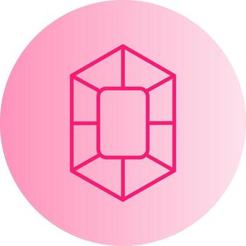 rubí código sintaxis icono degradado dos tono circulo vector