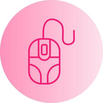 Optical Computer Mouse Gradient Two Tone Circle vector
