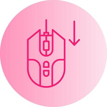 vertical página Desplazarse degradado dos tono circulo vector