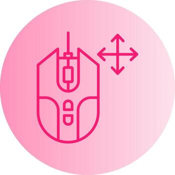 Drag and Move Object Gradient Two Tone Circle vector