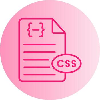css estilo sábana símbolo degradado dos tono circulo vector