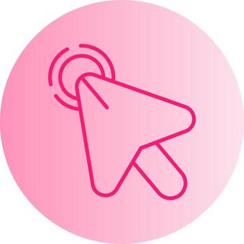 Quick Double Click Gradient Two Tone Circle vector