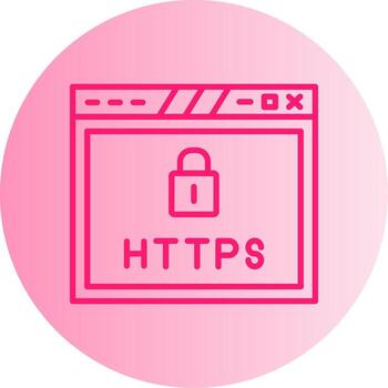avanzado sitio web seguridad capa degradado dos tono circulo vector
