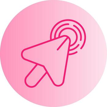 contexto menú Derecha hacer clic degradado dos tono circulo vector