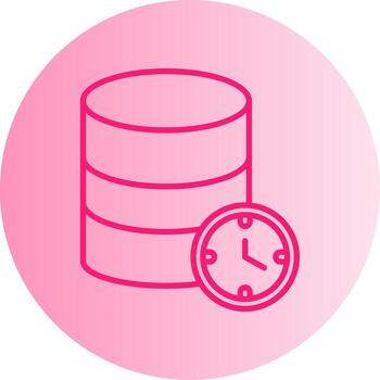 Connection Timeout Error Gradient Two Tone Circle vector