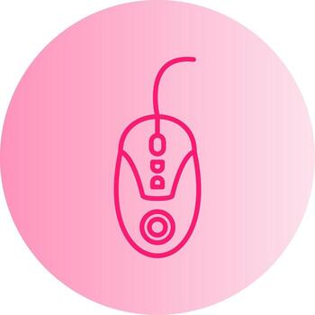 Precision Optical Mouse Gradient Two Tone Circle vector