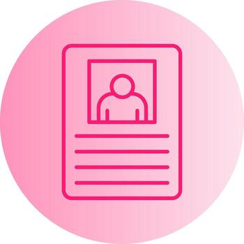 International Passport Control Gradient Two Tone Circle vector