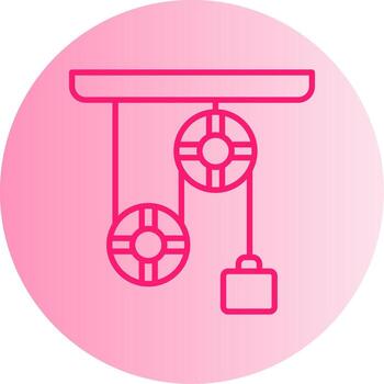 Physics Lab Experiment Setup Gradient Two Tone Circle vector