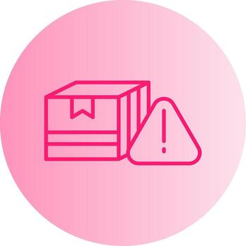 Product Manufacturing Error Detection Gradient Two Tone Circle vector