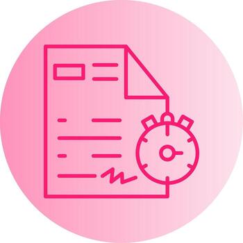 Project Completion Final DeadGlyph Gradient Two Tone Circle vector