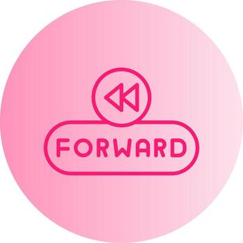 adelante navegación botón degradado dos tono circulo vector