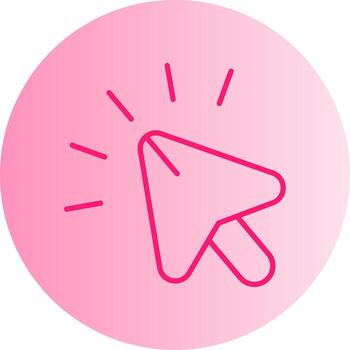 Hover Mouse Over Element Gradient Two Tone Circle vector