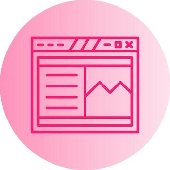 pegajoso página encabezamiento sección degradado dos tono circulo vector