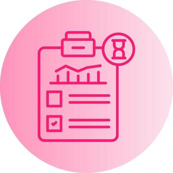 Task Currently In Progress Gradient Two Tone Circle vector