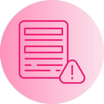 Form Submission Failure Gradient Two Tone Circle vector