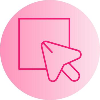 Select Multiple Items Gradient Two Tone Circle vector