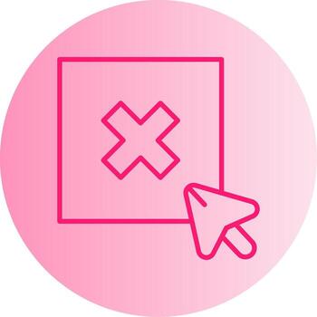 deseleccionar destacado objeto degradado dos tono circulo vector