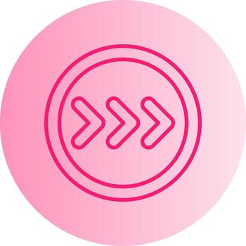 High Speed Passing Lane Icon Gradient Two Tone Circle vector