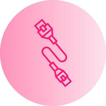 Durable Ethernet Network Cable Gradient Two Tone Circle vector