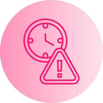 Session Token Expired Gradient Two Tone Circle vector