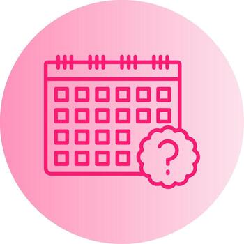 en marcha tarea dificultades degradado doble tono circulo vector