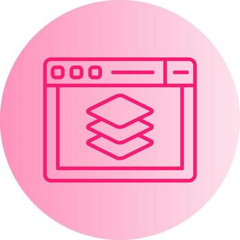 Full Stack Dev Toolbox Gradient Two Tone Circle vector