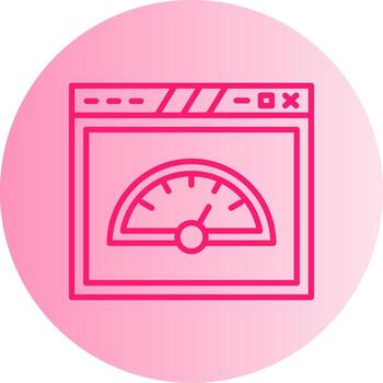 Optimized Page Speed Performance Gradient Two Tone Circle vector