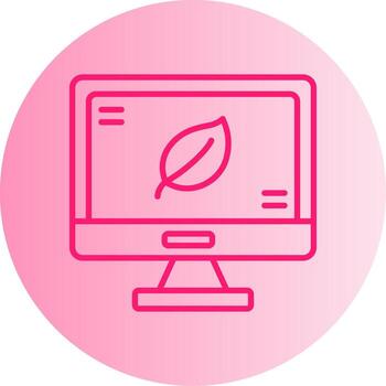 MongoDB Document Database Gradient Two Tone Circle vector