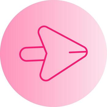 Vamos adelante botón degradado dos tono circulo vector