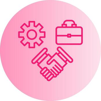 Team Collaboration App Suite Gradient Two Tone Circle vector