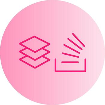 Buffer Overflow Detected Gradient Two Tone Circle vector