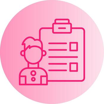 Client Shared Project Brief Gradient Two Tone Circle vector