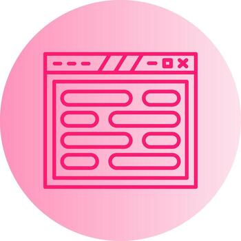 personalizado web entrada formar degradado dos tono circulo vector