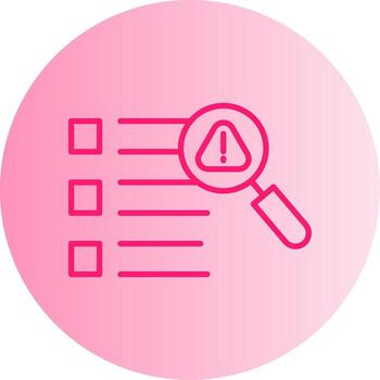 Index Out of Bounds Error Gradient Two Tone Circle vector