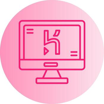 heroku aplicación despliegue herramienta degradado dos tono circulo vector