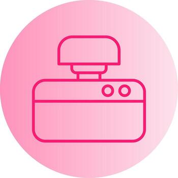 Emergency Stop Scenario Gradient Two Tone Circle vector