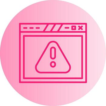 Multi Browser Web Interface Gradient Two Tone Circle vector